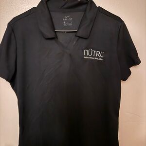 Nike Women's Black Dri-FIT Button Down Shirt